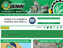 Tablet Screenshot of manufacturaslenin.com.mx